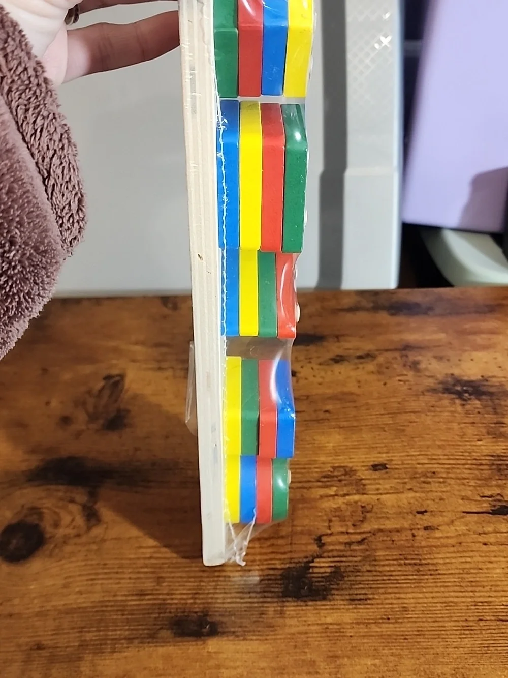 Five Sets Of Colorful Pillars- Wooden Stacking Toy- Colorful Stacking Blocks,